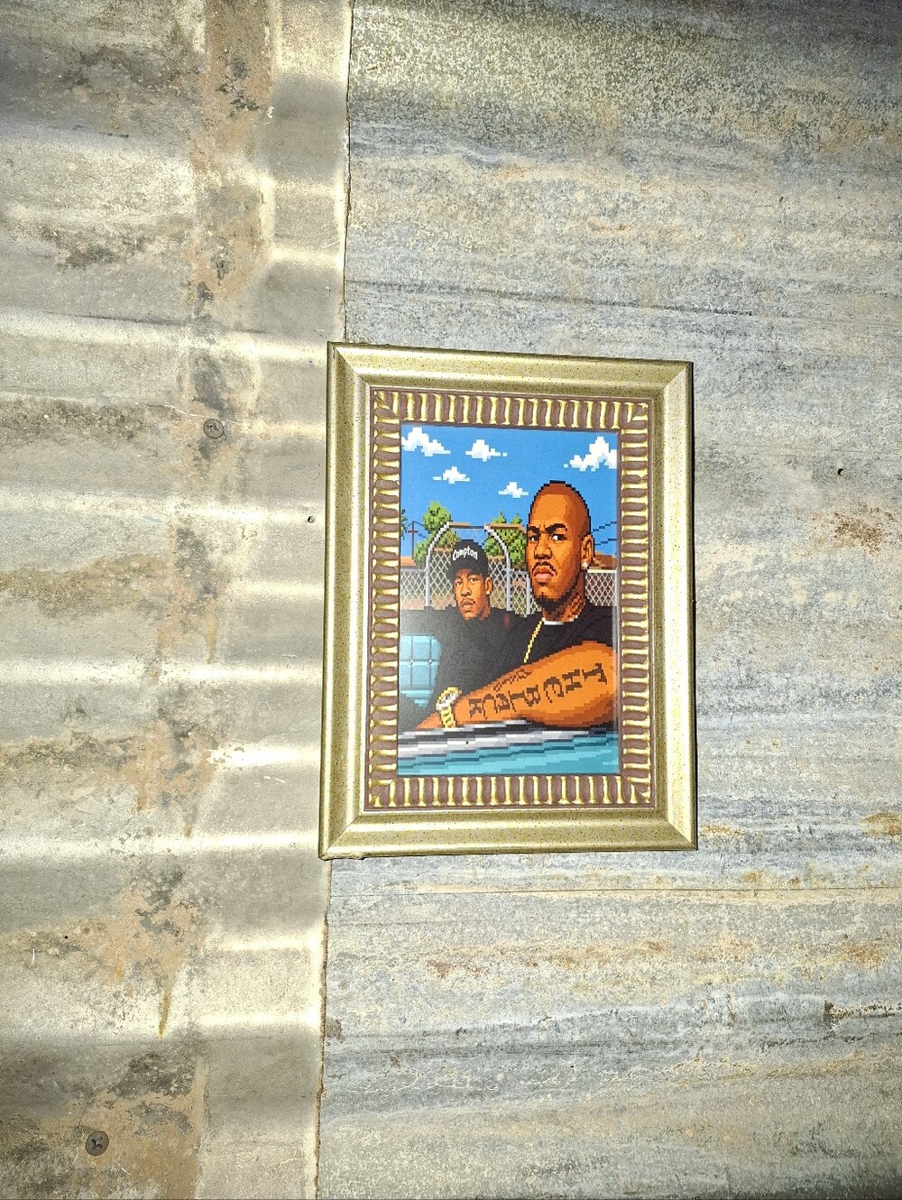 8 Bit The Game & Dr. Dre Westcoast Rap Framed Mini Art Print By Neon Nicho
